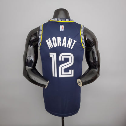 Camiseta Memphis Grizzlies 2022 Azul Marino "City Edition" Ja Morant