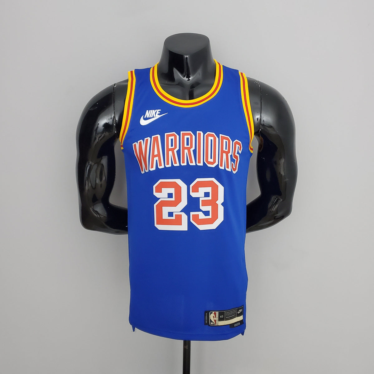 Camiseta Golden State Warriors Edición Retro Azul NBA 75 Aniversario