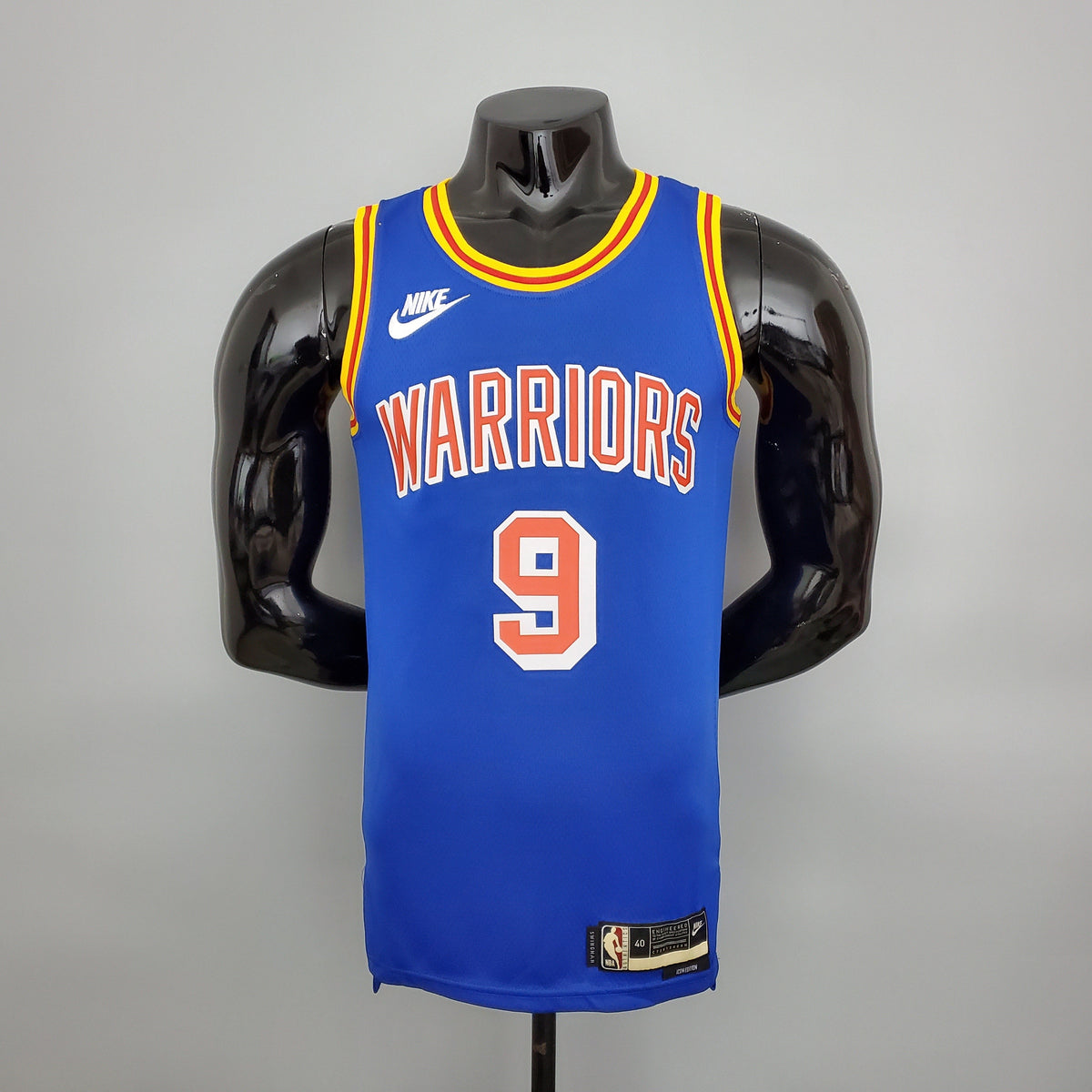 Camiseta Golden State Warriors Edición Retro Azul NBA 75 Aniversario