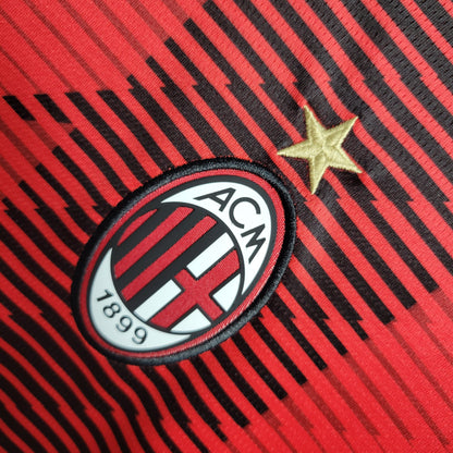 Camiseta AC Milán Local Manga Larga 2023/24 Versión Fan