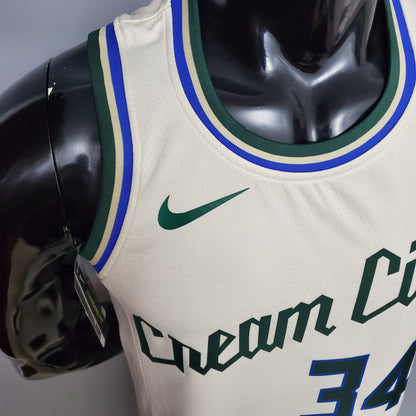 Camiseta Milwaukee Bucks Beige "Cream City Edition" NBA