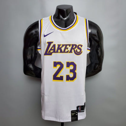 Camiseta LA Lakers Clásica Blanca Versión Fan