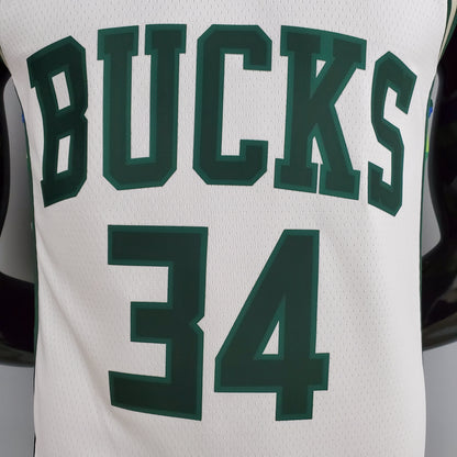 Camiseta Milwaukee Bucks 2022 Blanco NBA
