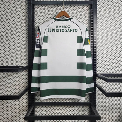 Sporting Lisboa Local Retro Manga Larga 2001/03