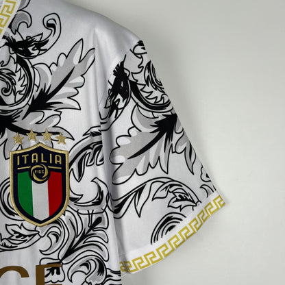 Camiseta Italia Versace White Edition 2023/24 Versión Fan