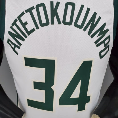 Camiseta Milwaukee Bucks 2021 Blanco NBA