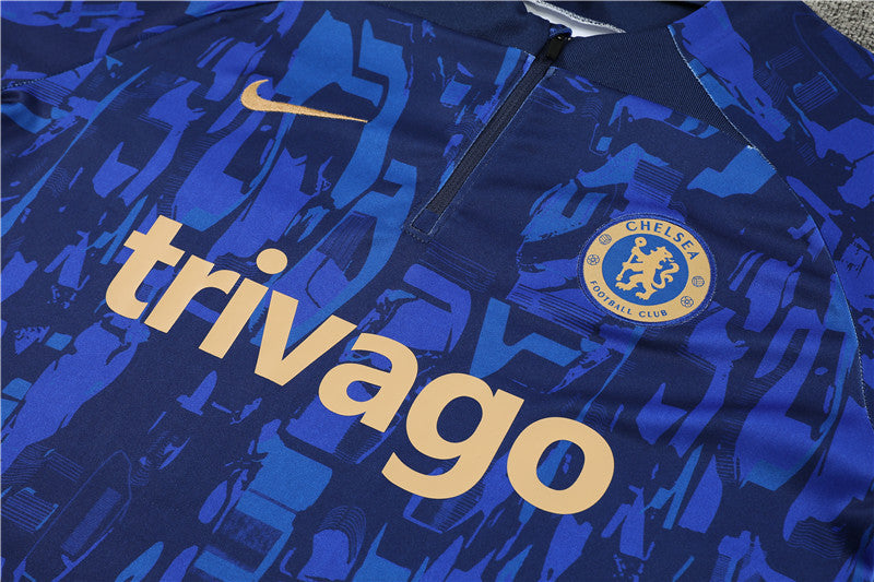 Buzo Completo Chelsea Diseño Azul
