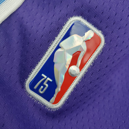 Camiseta Los Ángeles Lakers City Edition Shorts Morados