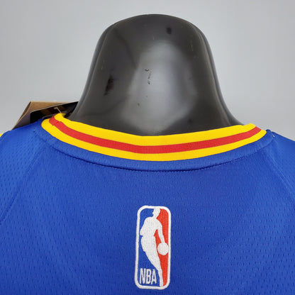 Camiseta Golden State Warriors Edición Retro Azul NBA 75 Aniversario