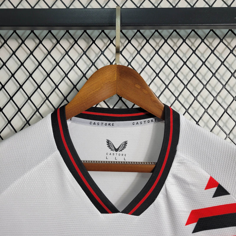 Camiseta Bayer 04 Leverkusen Visita 2023/24 Versión Fan