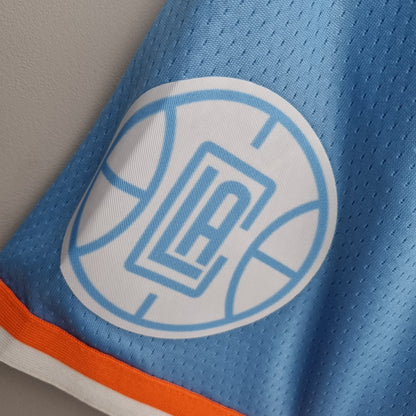 Camiseta Los Angeles Clippers "City Edition" Shorts Celestes