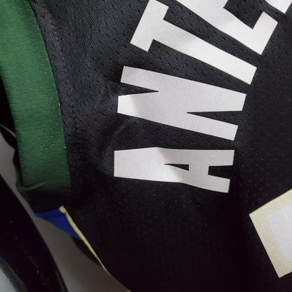 Camiseta Milwaukee Bucks Camiseta Negra NBA