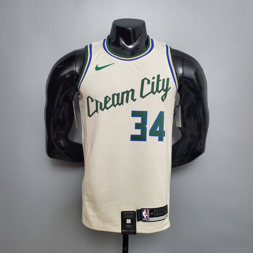 Camiseta Milwaukee Bucks Beige "Cream City Edition" NBA