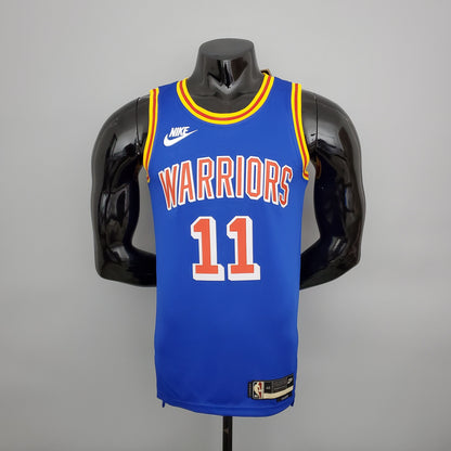 Camiseta Golden State Warriors Edición Retro Azul NBA 75 Aniversario