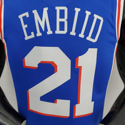 Camiseta NBA 75 Aniversario Philadelphia 76ers Azul