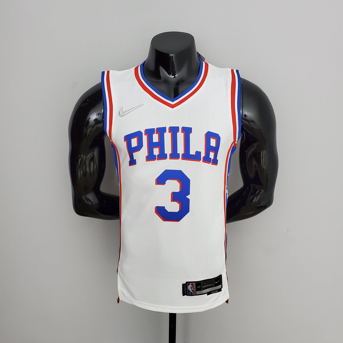 Camiseta NBA 75 Aniversario Philadelphia 76ers Blanca