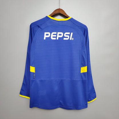 Camiseta Boca Juniors Local Manga Larga Retro 2004