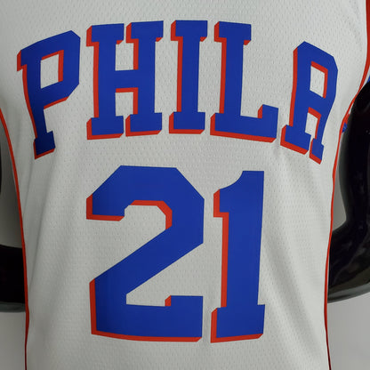 Camiseta NBA 75 Aniversario Philadelphia 76ers Blanca
