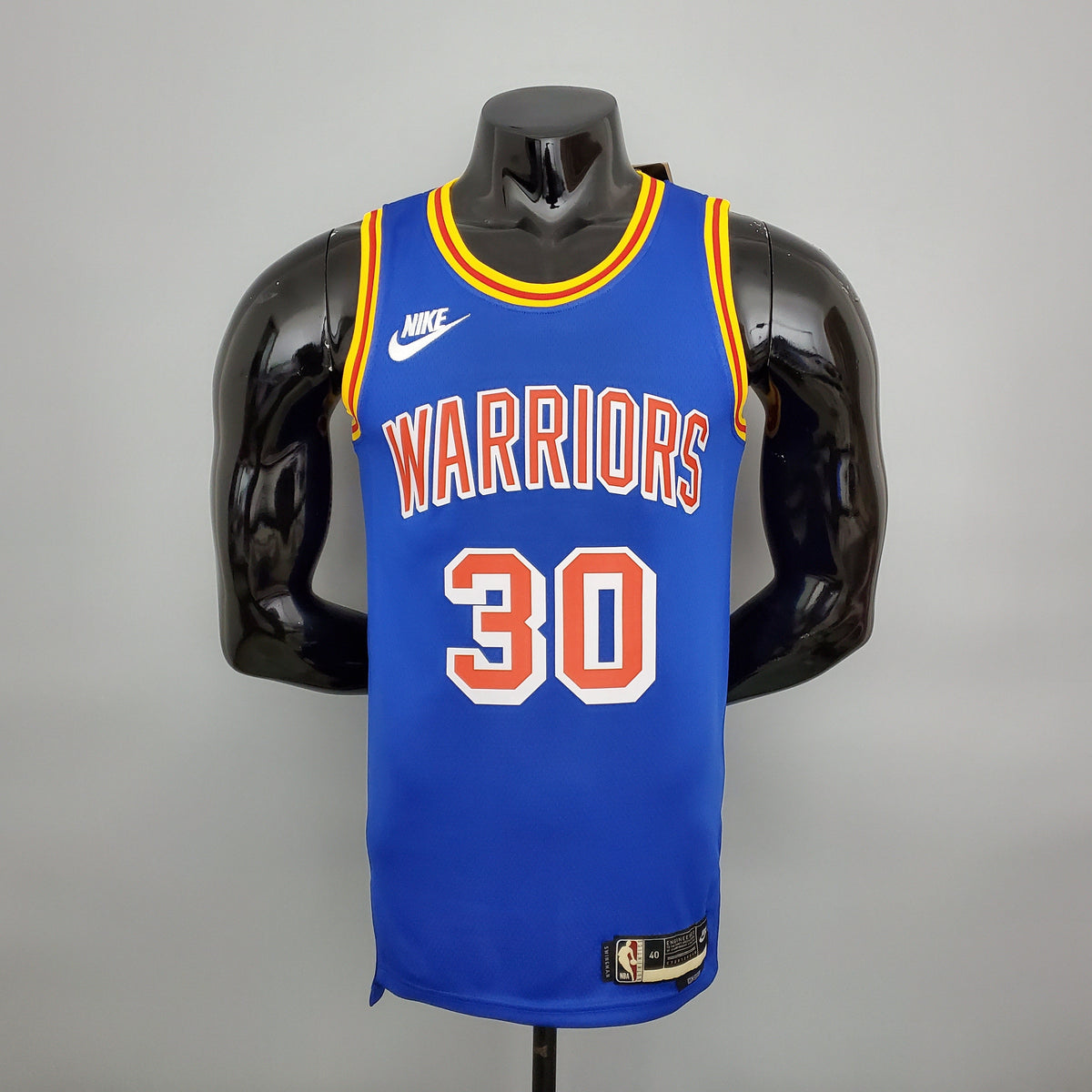 Camiseta Golden State Warriors Edición Retro Azul NBA 75 Aniversario