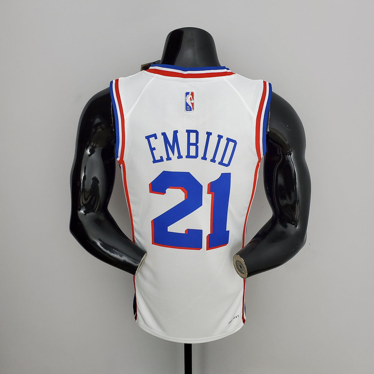 Camiseta NBA 75 Aniversario Philadelphia 76ers Blanca