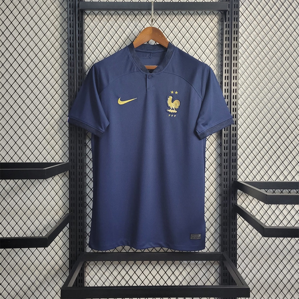 Camiseta Francia Local Qatar 2022 Versión Fan