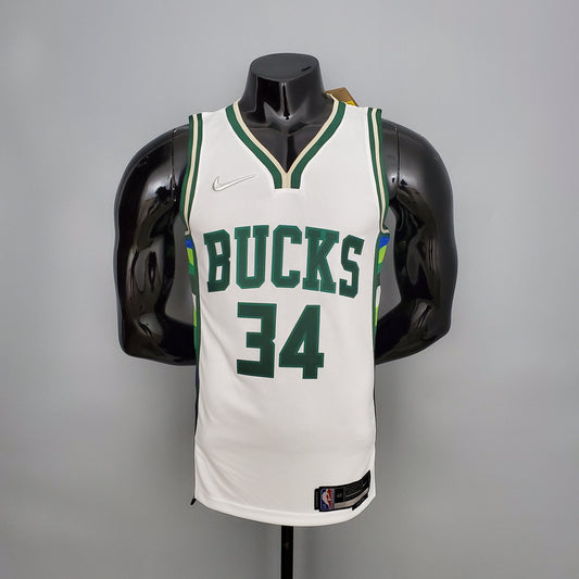 Camiseta Milwaukee Bucks 2022 Blanco NBA