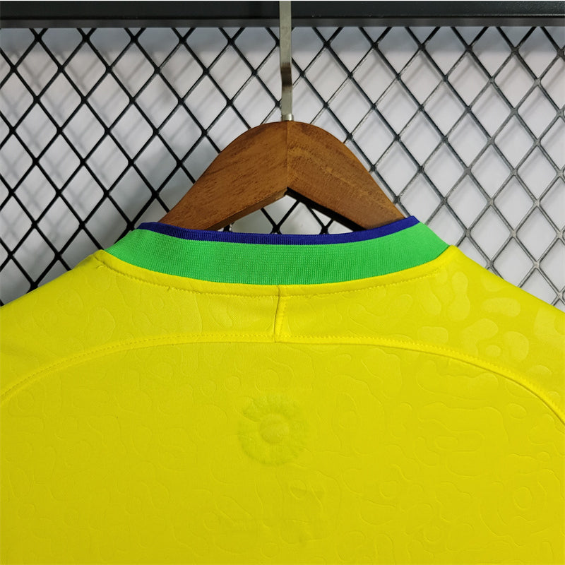 Camiseta Brasil Local Qatar 2022 Versión Fan