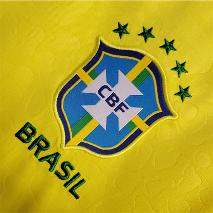Camiseta Brasil Local Qatar 2022 Versión Fan