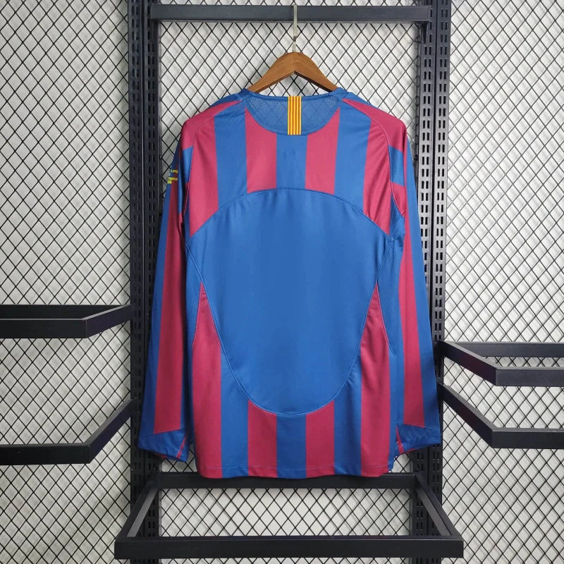 Camiseta FC Barcelona Local Manga Larga Retro 2005/06