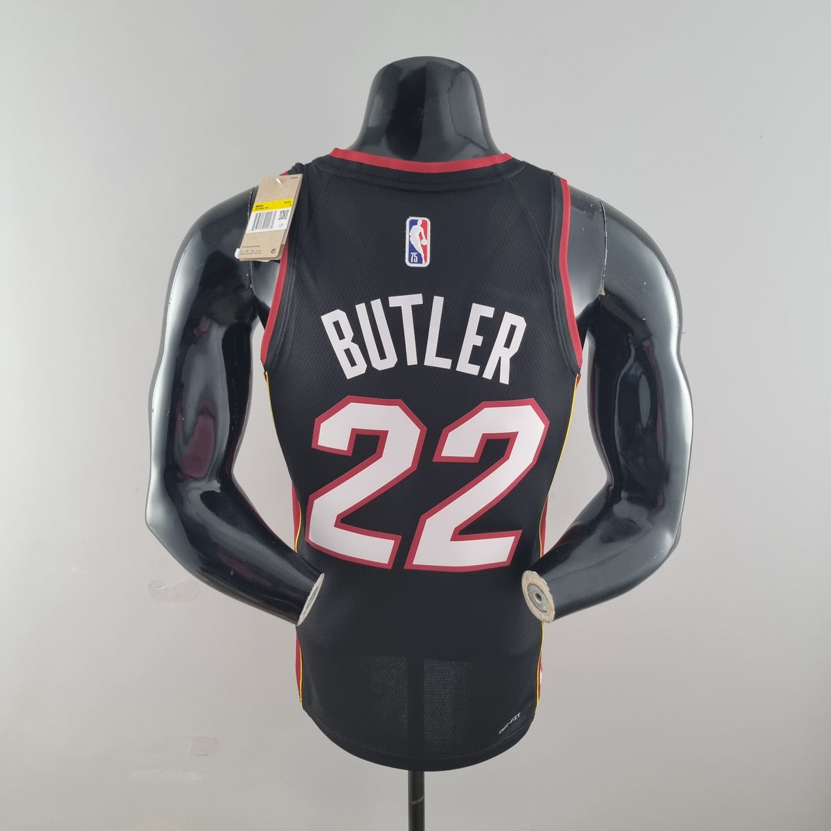 Camiseta NBA 75 Aniversario Miami Heat Negra