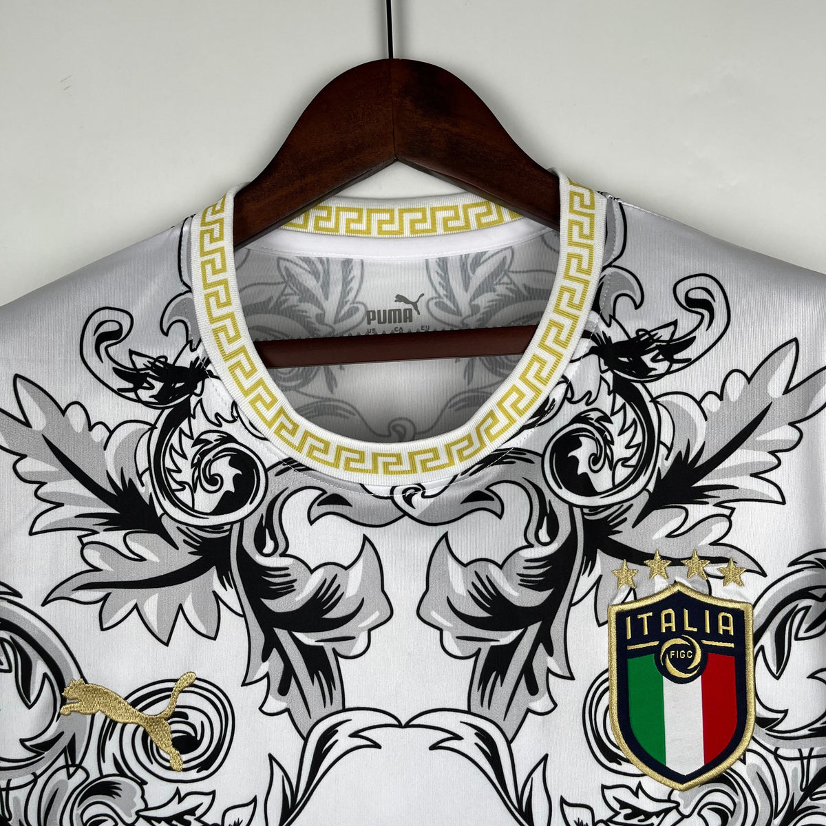 Camiseta Italia Versace White Edition 2023/24 Versión Fan