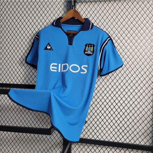 Camiseta Manchester City Retro 2001/02