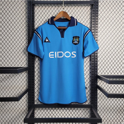 Camiseta Manchester City Retro 2001/02