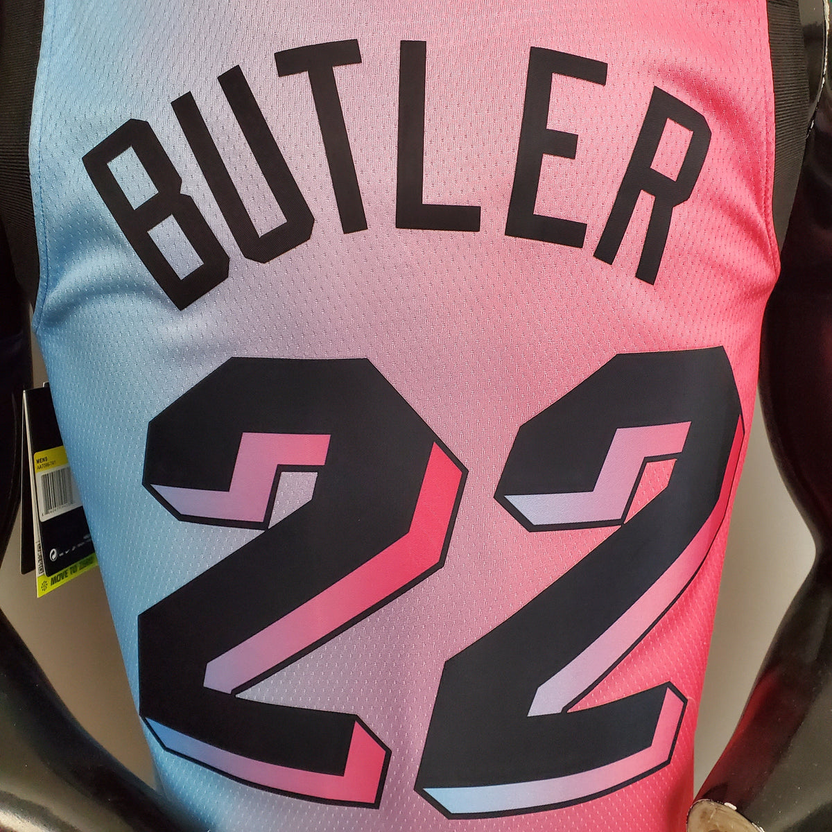 Camiseta Miami Heat "City Edition" Degradado Celeste Rosa