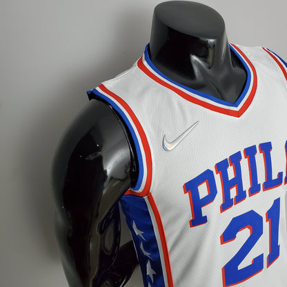 Camiseta NBA 75 Aniversario Philadelphia 76ers Blanca