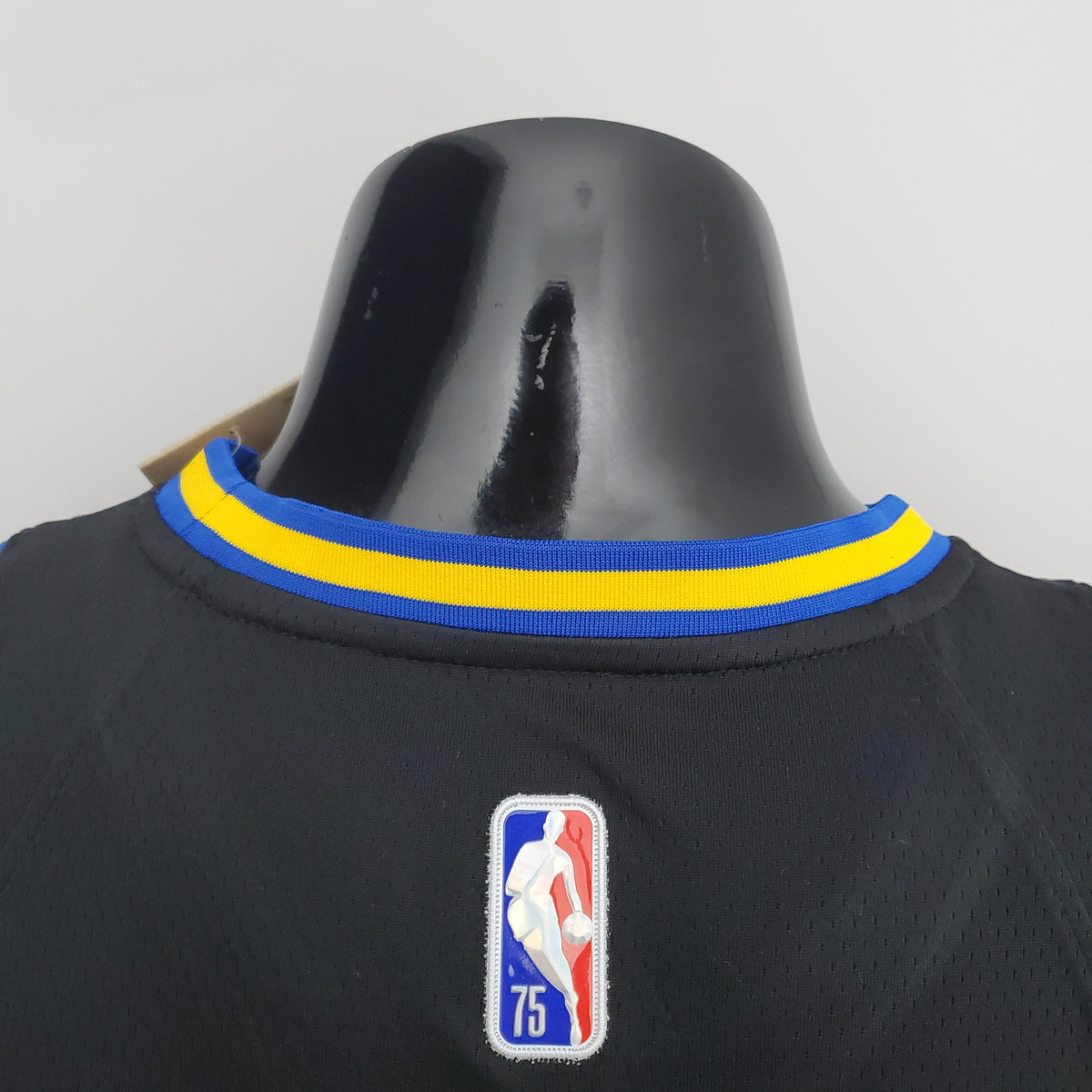Camiseta Golden State Warriors Clásica Negra NBA 75 Aniversario