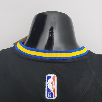 Camiseta Golden State Warriors Clásica Negra NBA 75 Aniversario