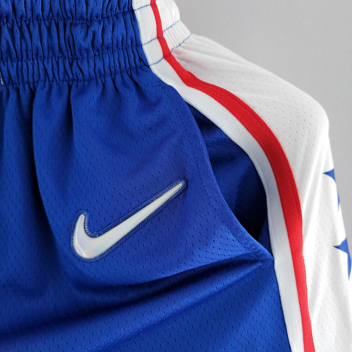 Camiseta Philadelphia 76ers NBA Shorts Azules