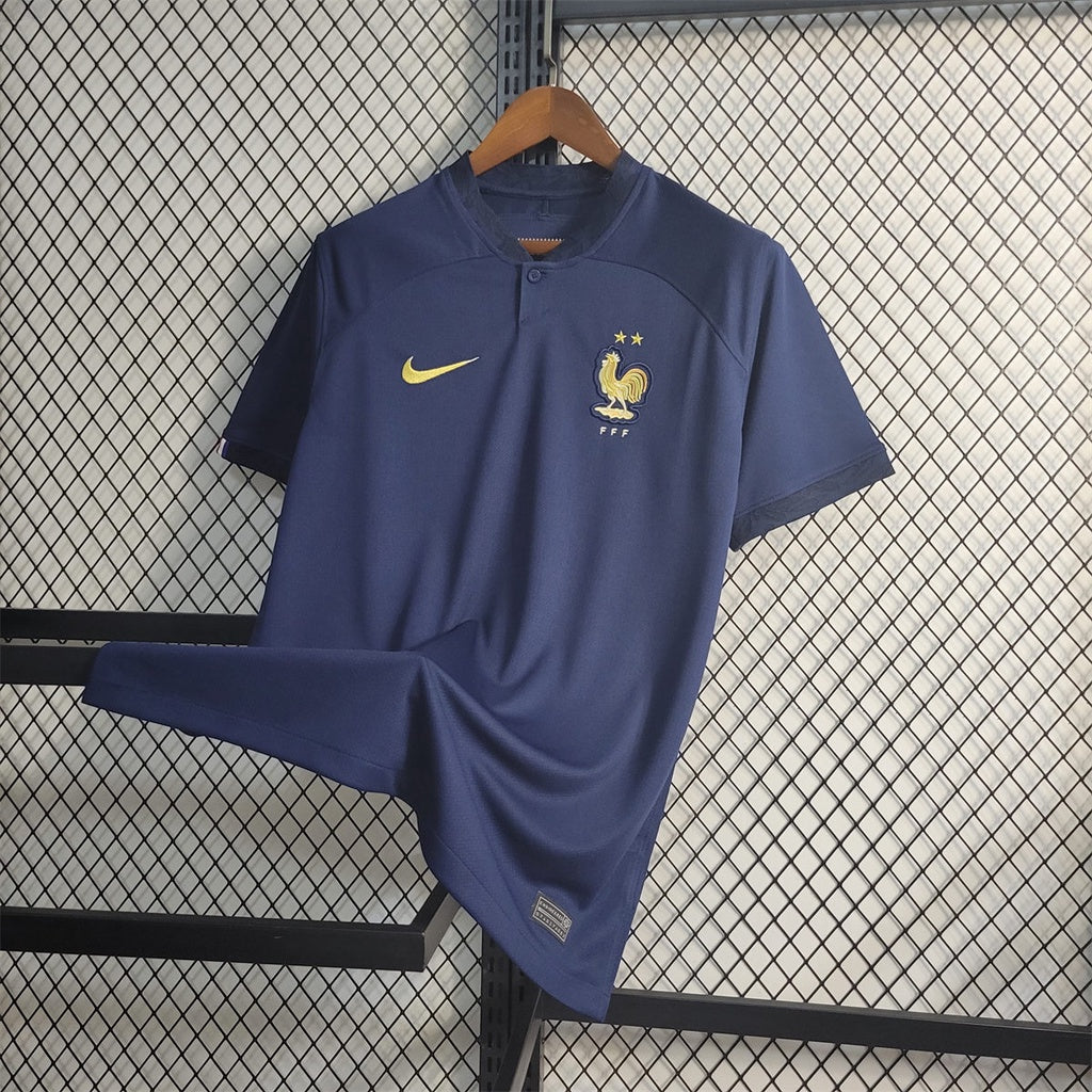 Camiseta Francia Local Qatar 2022 Versión Fan