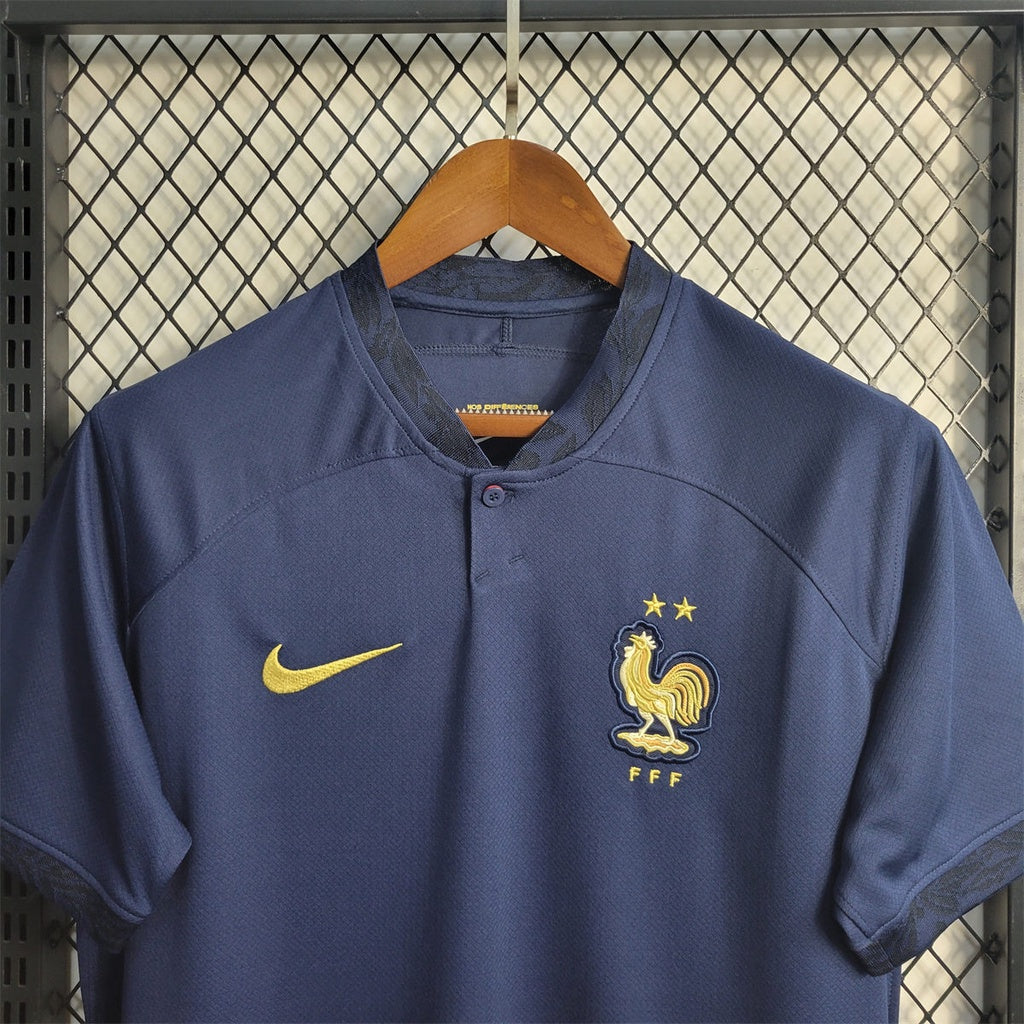 Camiseta Francia Local Qatar 2022 Versión Fan